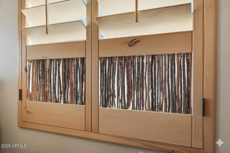 Custom southwest design in shutters