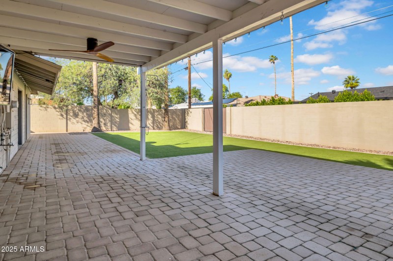 LG. COVERED PATIO + BACKYARD