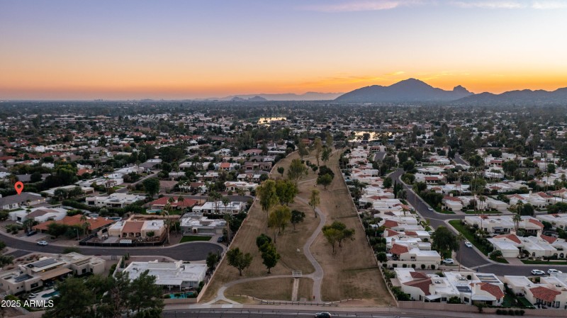 8573 E San Marcos Dr Aerials- greenbelt