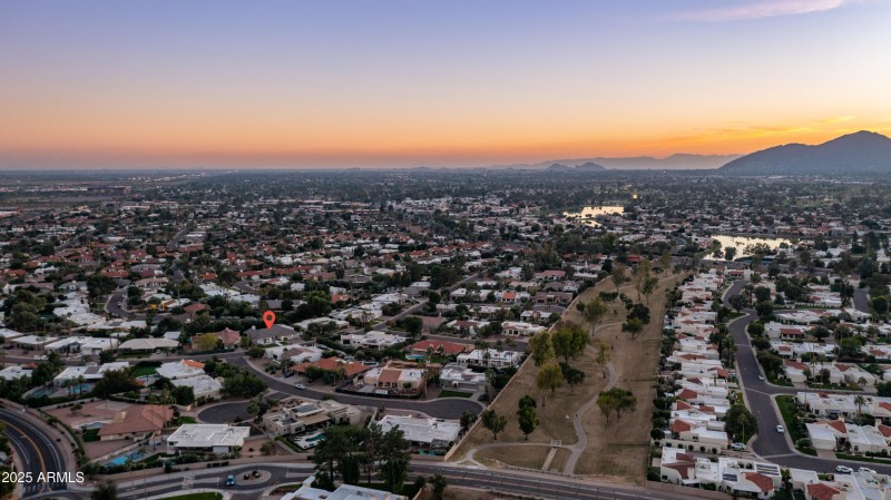 8573 E San Marcos Dr Aerial greenbelt 2