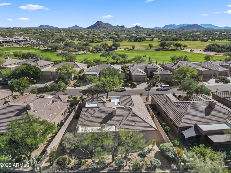 Aerial from backyard