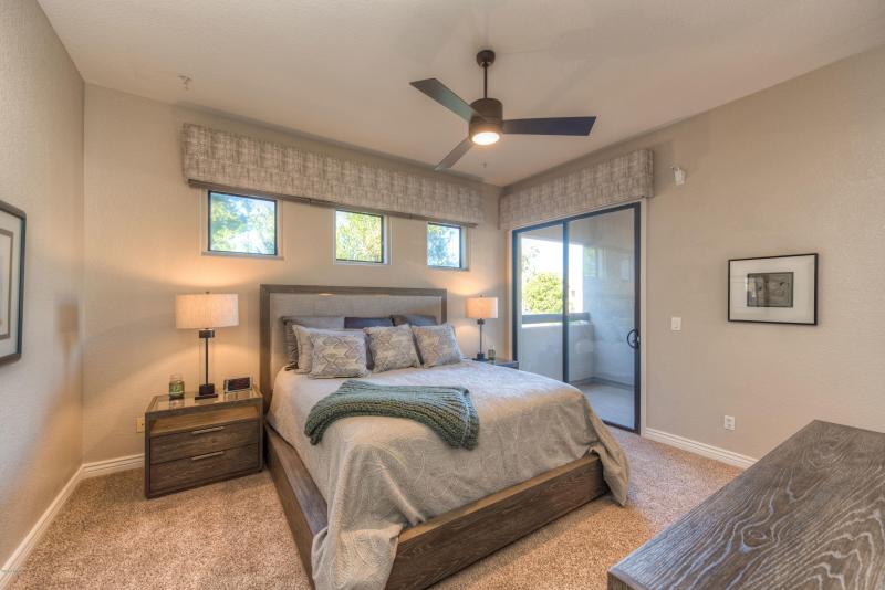 Primary Bedroom and Balcony