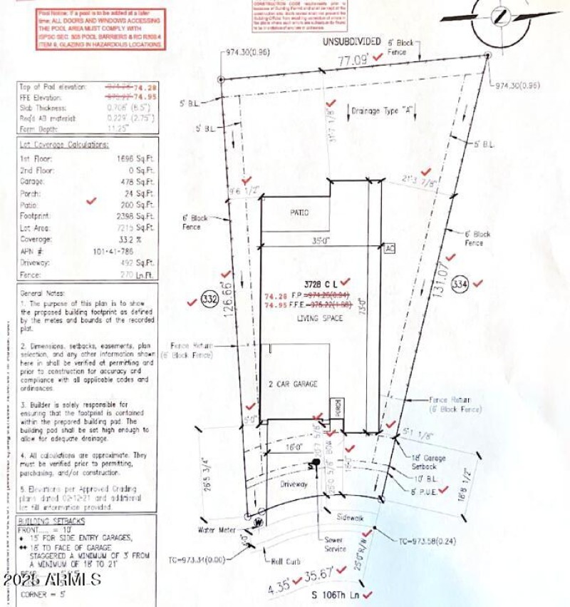 MLS Lot 333.Plot Plan