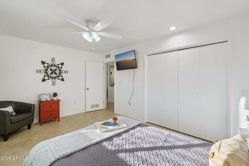 2nd Bedroom with wall closet