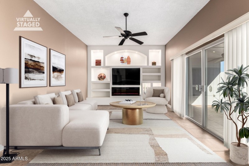 Huge Living Room (Virtually Staged)