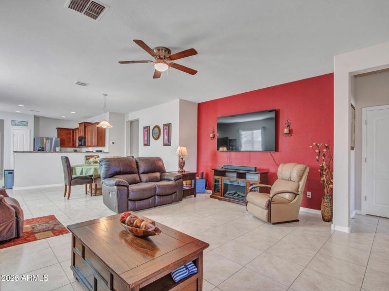 Modern Living With Accent Wall