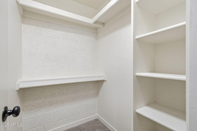 Primary Suite Walkin Closet