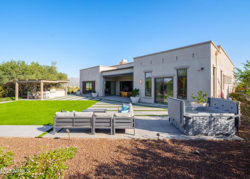 Hot Tub & Seating off Primary Suite