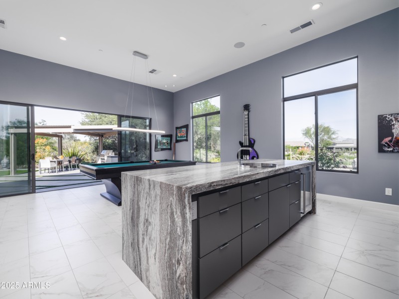 Entertainment Room right off Shaded BBQ