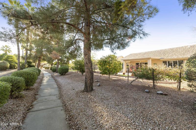 Home along walking path