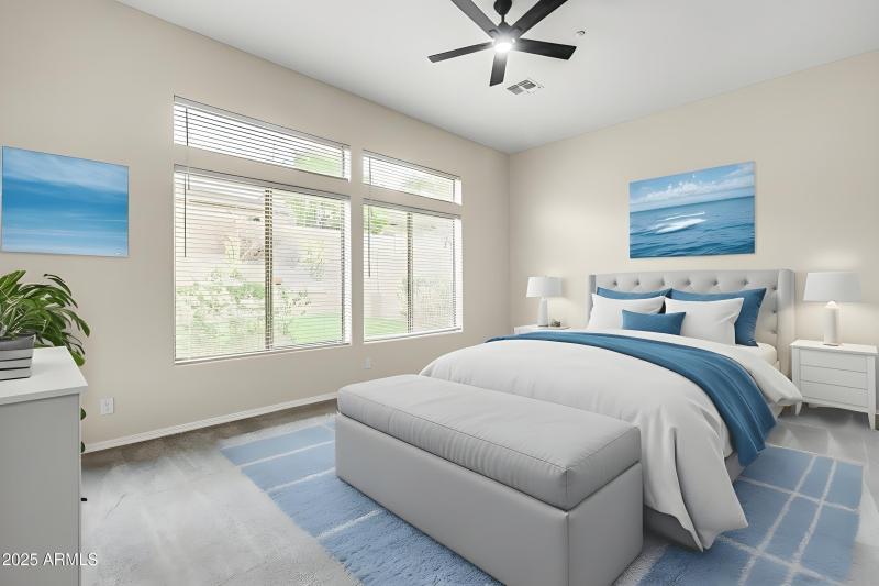 Primary Bedroom - Virtually Staged