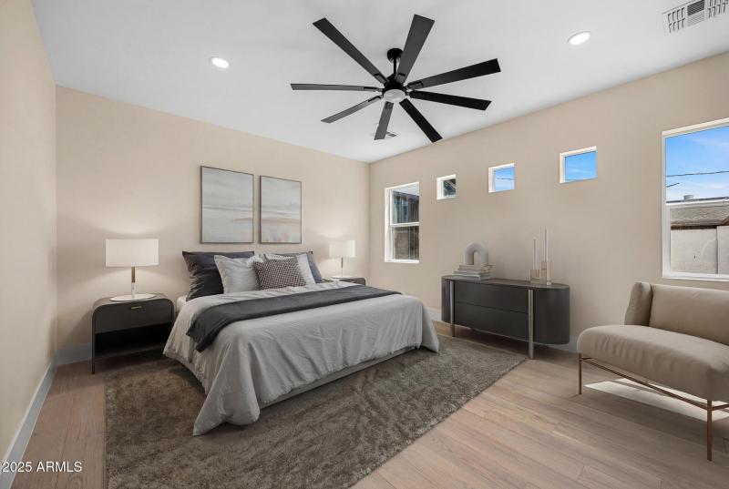 (Virtually Staged) Master Bedroom 1