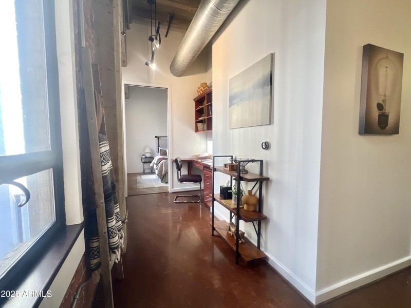 Hallway to guest bedroom