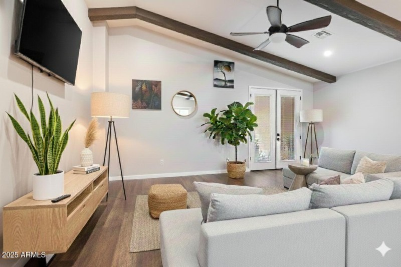 Virtually Staged Living Room