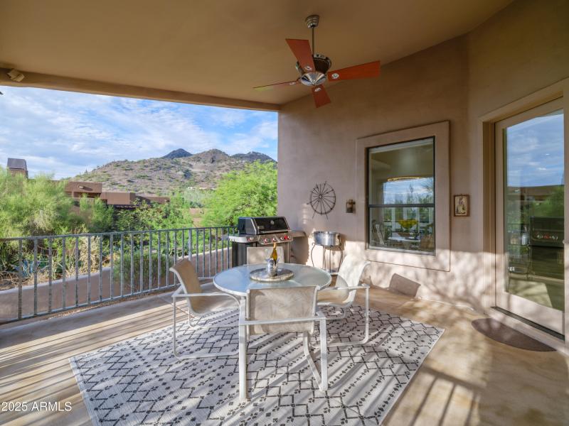 Private Patio by Kitchen