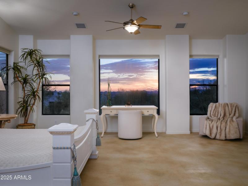 Sunset Views in Master Bedroom
