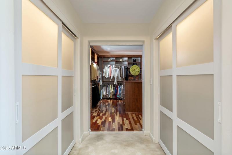 Entry to 550 SqFt Master Closet