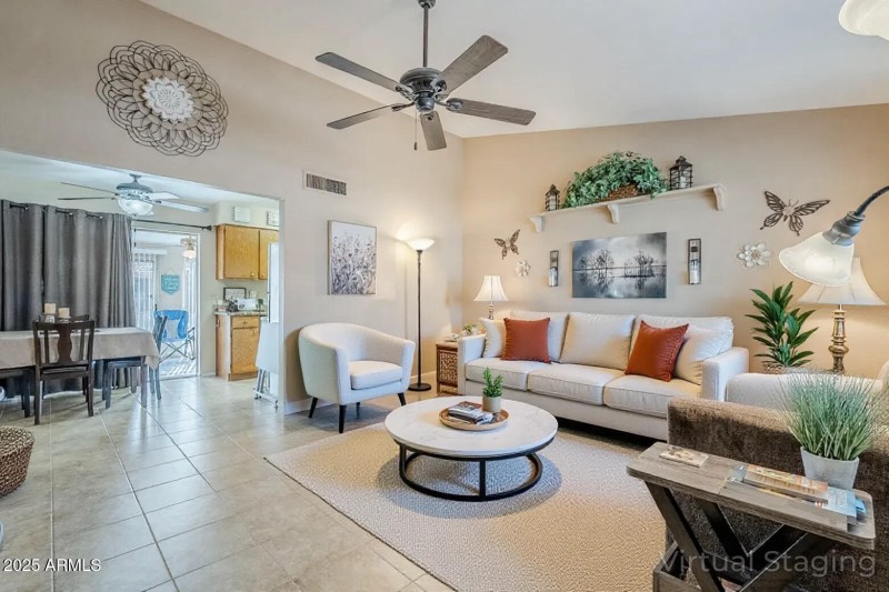 Front Vaulted Living Rm