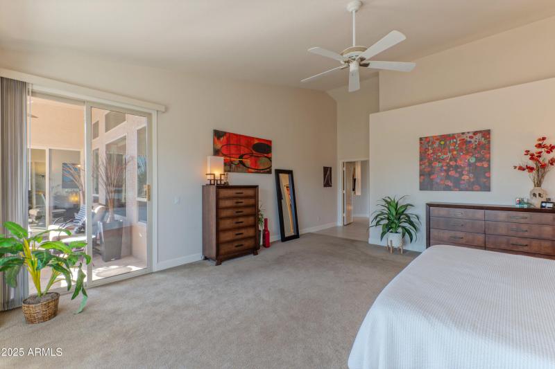 Primary suite access to patio