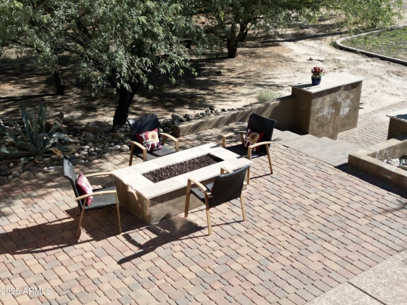 Backyard Fireplace 2