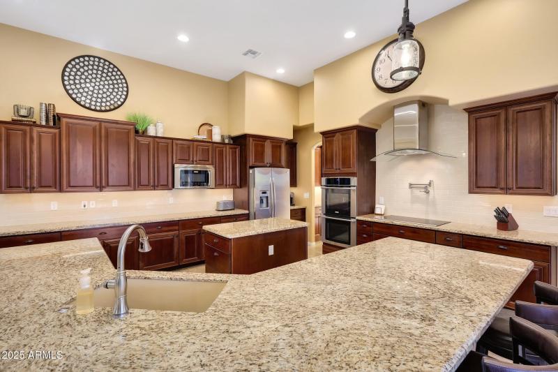 Abundant cabinet and counter space