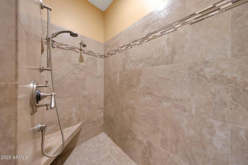 Large walk-in shower