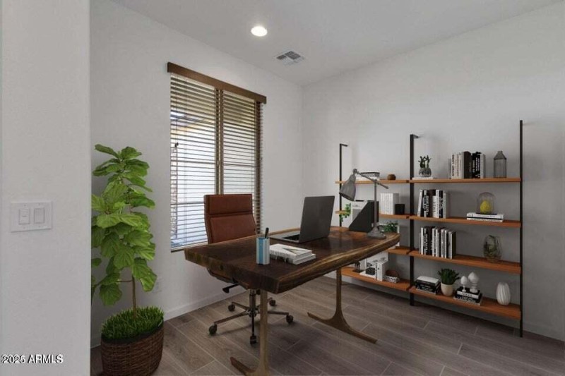 Den/Office Virtually Staged