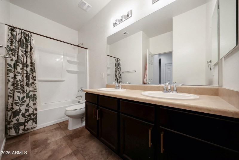 Guest Bath with Dual Vanity