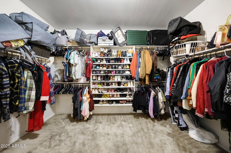 Spacious Primary Walk-In Closet