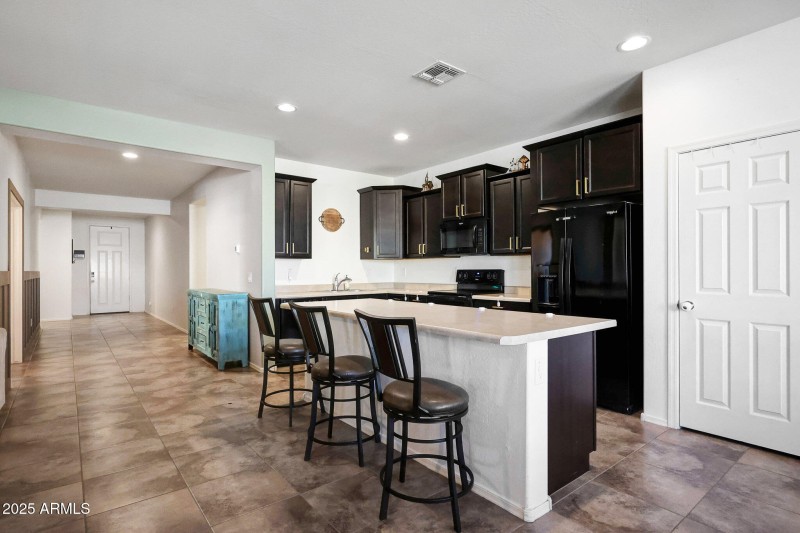 Open Kitchen with Island Seating