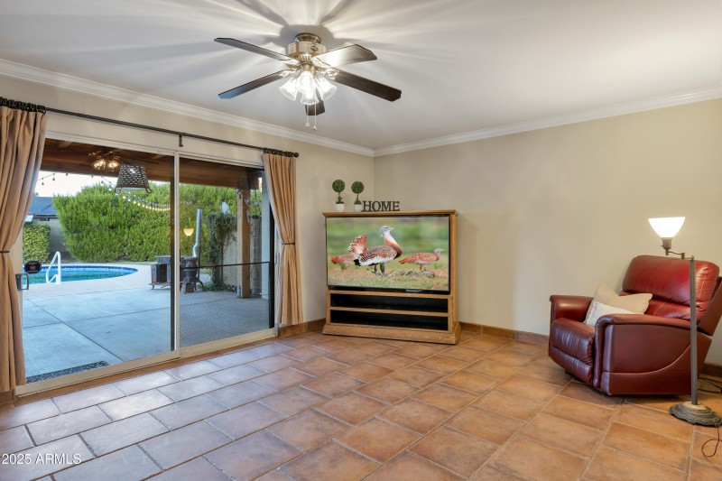 Cozy family room space