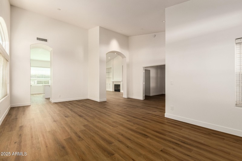 Vaulted Ceiling Living Area