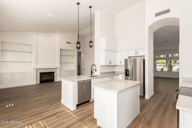 Open Kitchen & Living Area