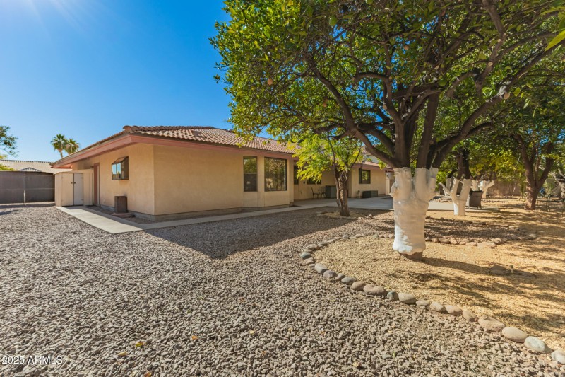 Roomy Side Yard with Storage