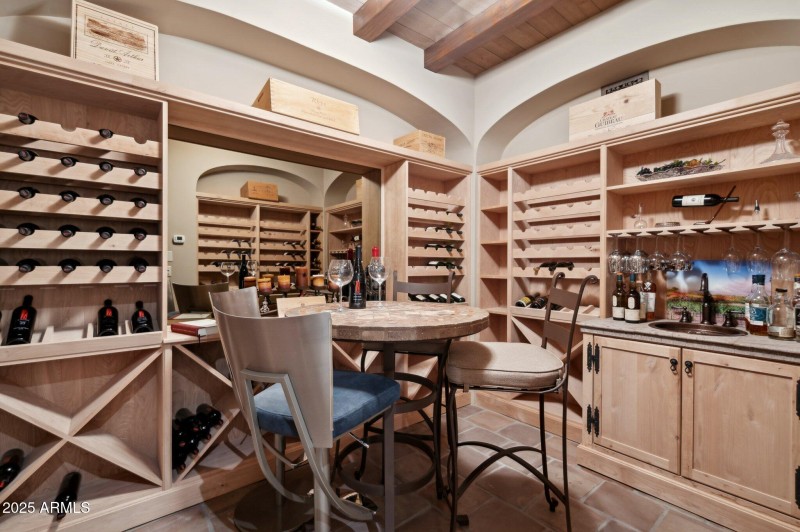 Below Ground Wine Tasting Room