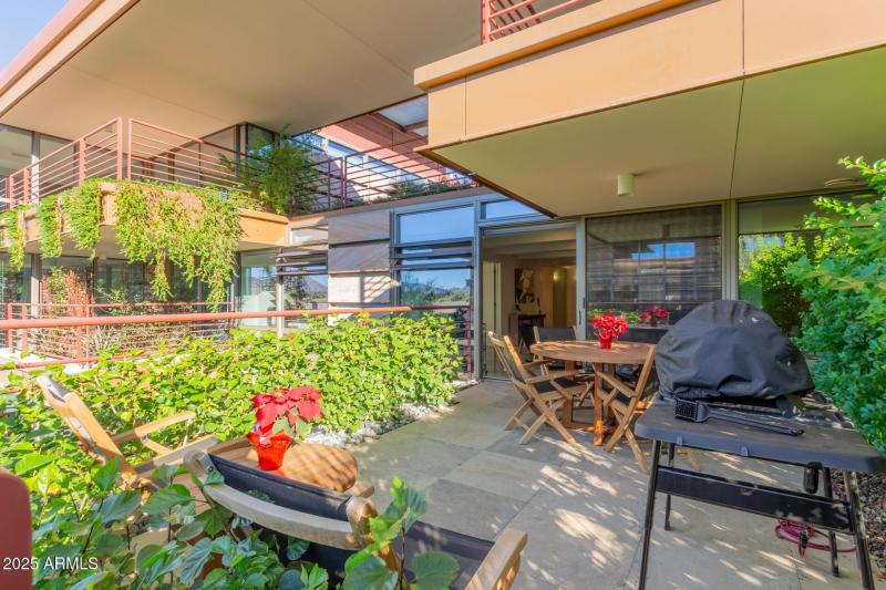 Private BBQ area on patio