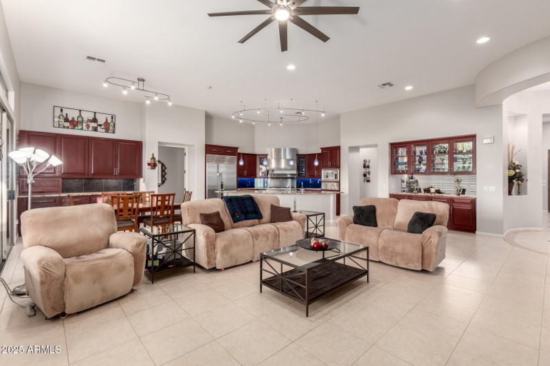 Family Room and Kitchen