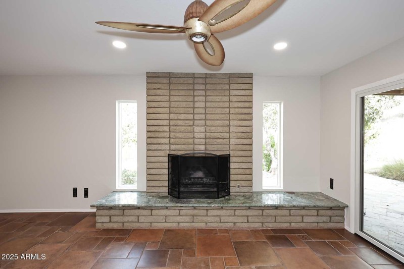 Family Room-Fireplace