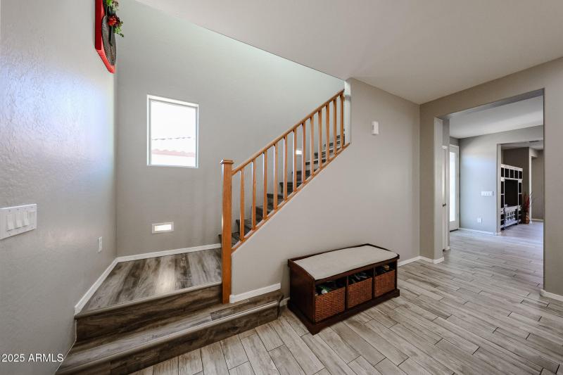 Staircase with Newer Flooring