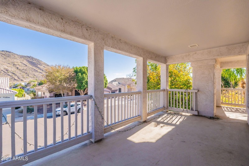 Mountain views from balcony