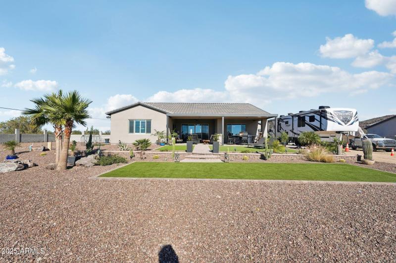 Backyard view from Firepit