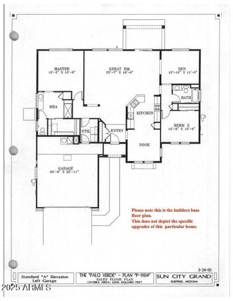 Palo Verde Garage Left