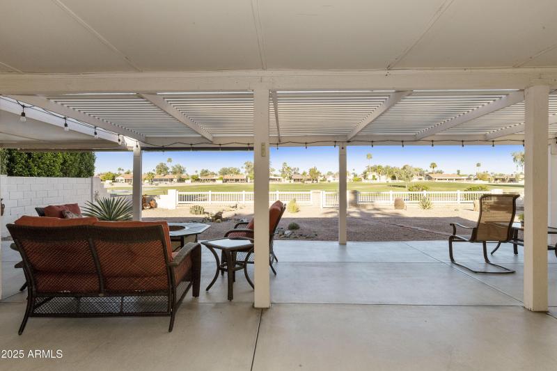 Covered patio and pergola