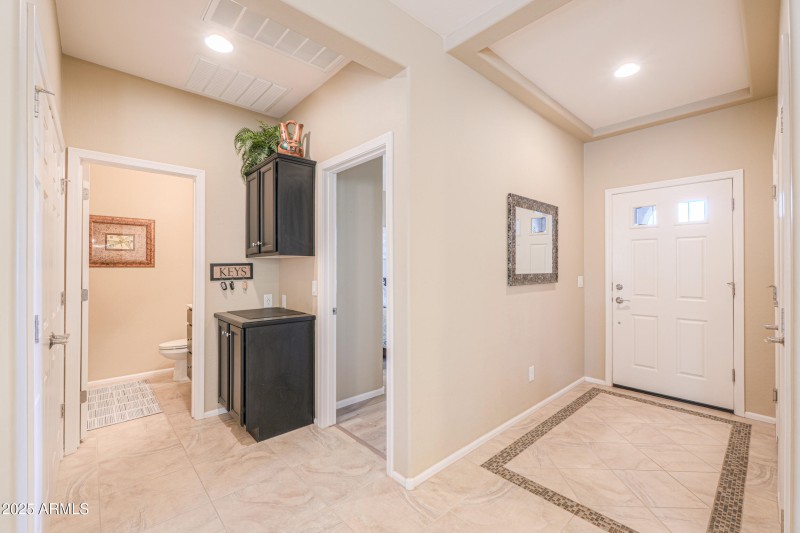 To guest bath & bedroom