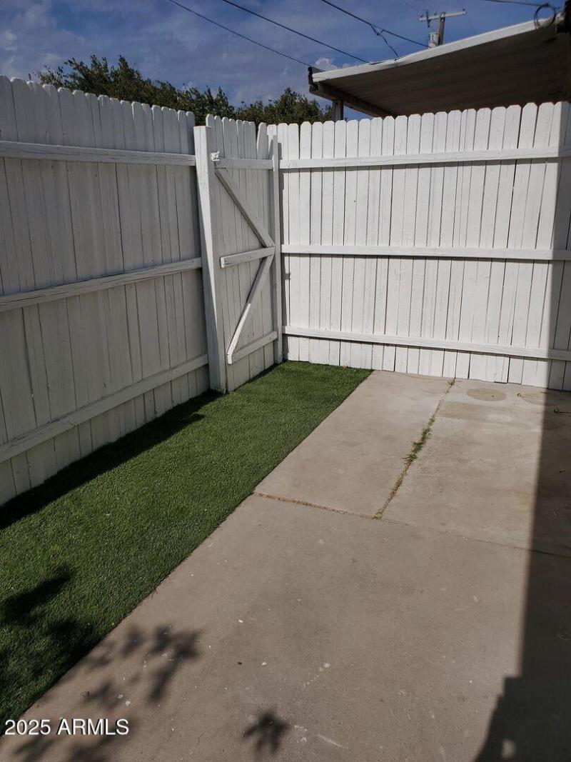 Unit 5 Fenced Patio