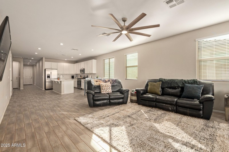 Open Concept Living & Kitchen