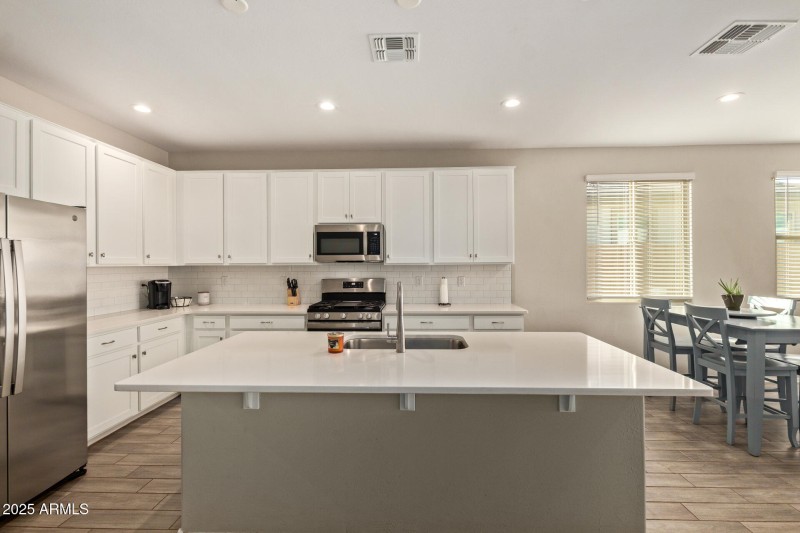 Quartz Kitchen with Storage