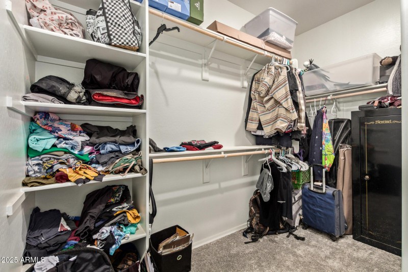 Walk-In Closet with Storage