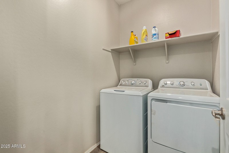 Dedicated Laundry Room with Storage