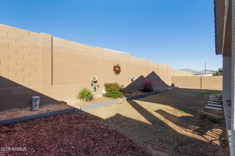 Private Yard with Desert Landscaping